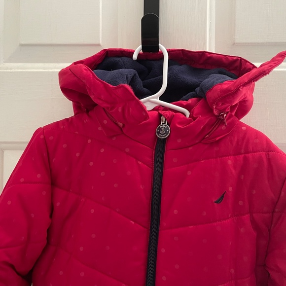 Girls Nautica Puffer Jacket Size 5 - Picture 5 of 12